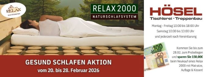 Gesund Schlafen Aktion 20.02. 28.02.2026